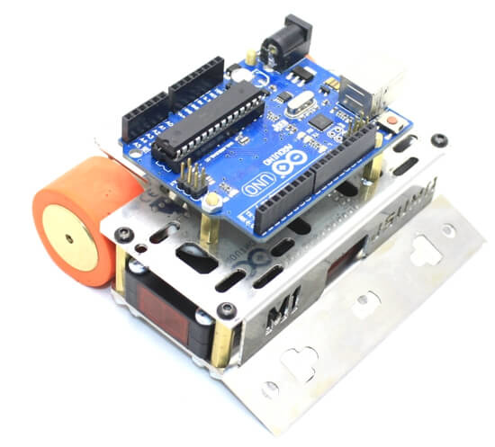 M1 Mini Sumo Robot Chassis (No Electronics - No Motors). Chasis para Mini Sumobot de Metal.