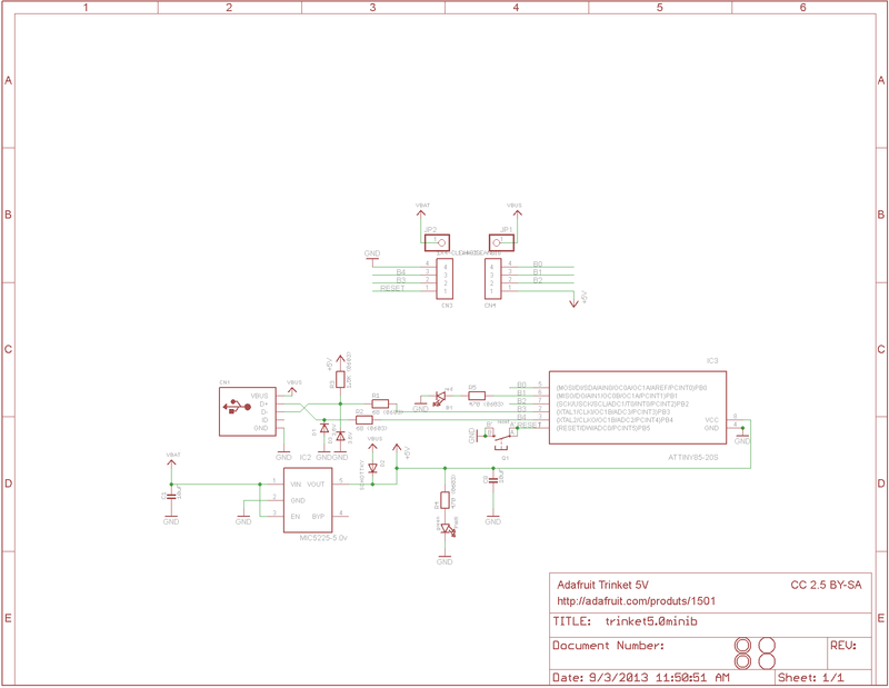 trinket PCB eagle 5V