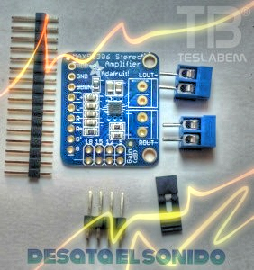 Amplificador de audio 3.7 W. Hazlo sonar donde tu quieras