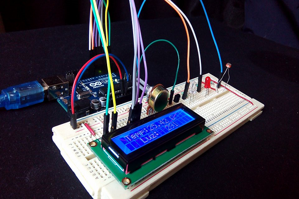 leer temperatura y luz arduino