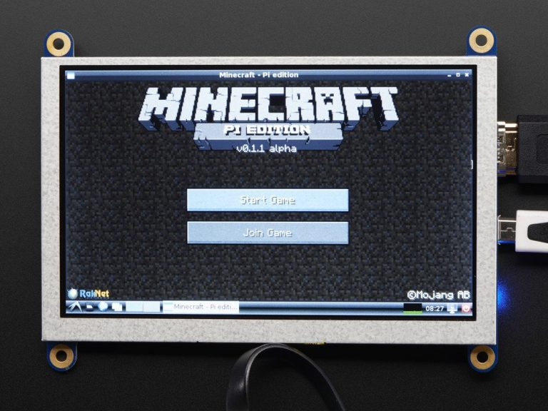 Raspberry Pi 3 con pantalla touch HDMI 5″.