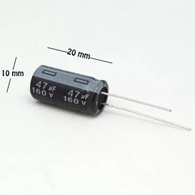 CAPACITOR ELECTROLITICO 47UF 160V