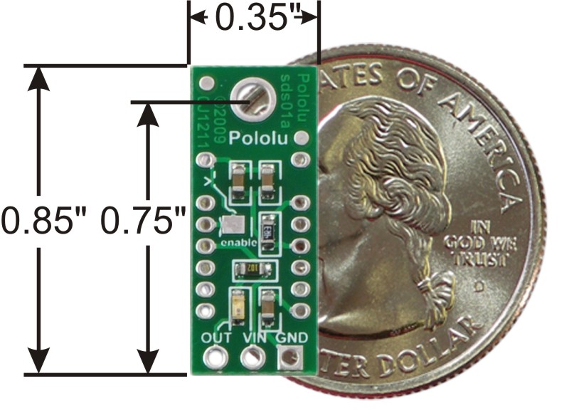 SENSOR DE DISTANCIA IR DIGITAL 15CM SHARP GP2Y0D815Z0F CON CARRIER POLOLU - Imagen 2