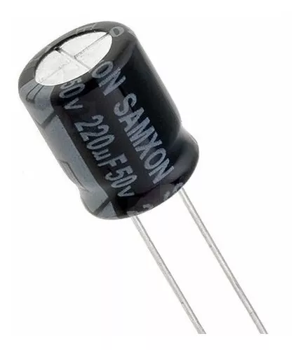 CAPACITOR ELECTROLITICO RADIAL, DE 220U