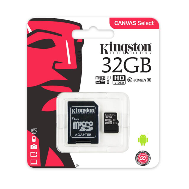 Memoria MicroSD KINGSTON 32gb Clase 10