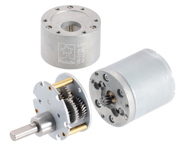 Motorreductor metálico 37Dx73L mm 131:1 con Encoder 64 CPR - Imagen 4
