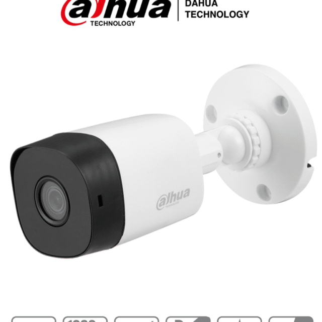 DAHUA COOPER B1A21 - Camara Bullet HDCVI 1080p/ 93 Grados de Apertura/ Lente de 3.6mm/ IR de 20 Mts/ IP67/ TVI AHD y CVBS/