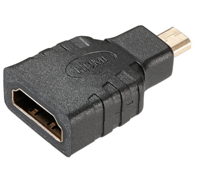 Adaptador micro HDMI macho a HDMI hembra