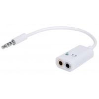 CABLE ADAPTADOR MANHATTAN AUDIO 3.5MM SEPARADOR MICROFONO AUDIFONO M-H