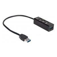 HUB USB V2.0 3 PTOS Y V3.0 1 PTO SIN FUENTE MANHATTAN