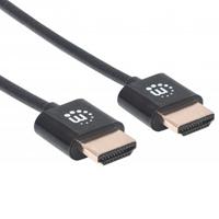 CABLE HDMI ULTRADELGADO MANHATTAN 3.0M ETHERNET 3D 4K M-M VELOCIDAD 2.0