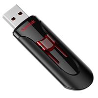 MEMORIA SANDISK 128GB USB 3.0 CRUZER GLIDE Z600 NEGRO C/ROJO