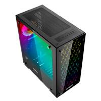 GABINETE GAMER BALAMRUSH-SPECTRUM/ACTECK/MID TOWER MICRO ATX/MINI ITX/ USB 3.0/TALOS/ACERO+CRISTAL/COLOR NEGRO/BR-922968