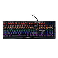 TECLADO ALAMBRICO OCELOT/ GAMER / MECANICO / METALICO / SWITCH AZUL / NEGRO / RGB / ILUMINACION Y COLORES AJUSTABLES / PLUG PLAY