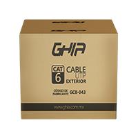 BOBINA DE CABLE EXTERIOR MARCA GHIA CAT6 CON GEL UTP CCA 305M 1000FT CERTIFICACIN CE / ROSH