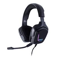 AURICULARES GAMER OCELOT/ OVER-EAR/TIPO DIADEMA/COLOR NEGRO/ILUMINACION TIPO RGB/ALAMBRICOS/CONTROL DE AUDIO/MICROFONO CON CANCELACION DE RUIDO /AJUSTABLES/ MULTIPLATAFORMA/ADAPTADOR DE 2 PUNTAS