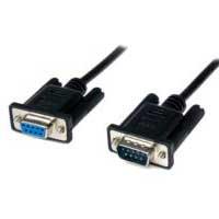 CABLE 2M MÓDEM NULO NULL SERIAL DB9 HEMBRA A MACHO - NEGRO - STARTECH.COM MOD. SCNM9FM2MBK