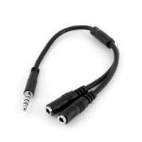 ADAPTADOR DE DIADEMA MINI-JACK 3.5MM 4 PINES A CONECTORES SEPARADOS DE AUDíFONOS Y DE MICRóFONO - M A 2XH - STARTECH.COM MOD. MUYHSMFF