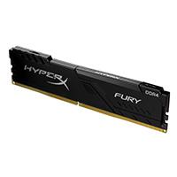 MEMORIA KINGSTON UDIMM DDR4 4GB 2666MHZ HYPERX FURY BLACK CL16 288PIN 1.2V C/DISIPADOR DE CALOR P/PC/GAMER/ALTO RENDIMIENTO