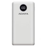 BATERIA DE RESPALDO POWER BANK ADATA P20000QCD 20000MAH/2 USB A/ 1 USB C/INDICADOR DE CARGA DIGITAL/BLANCO