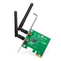 TARJETA DE RED PCI EXPRESS X1 INALAMBRICA TP-LINK TL-WN881ND WIRELESS 802.11N/G/B 300MBPS 2 ANTENAS DESMON 2DBI