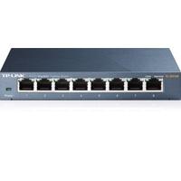 SWITCH TP-LINK TL-SG108 8 PUERTOS RJ45 GIGABIT 10/100/1000 NO ADMINISTRABLE CARCASA METALICA AUTO-NEGOCIACION AUTO-MDI/MDIX PARA ESCRITORIO