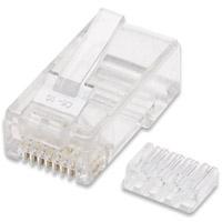PLUG MODULAR RJ45 INTELLINET UTP CAT6 SOLIDO BOTE CON 100 PIEZAS