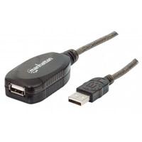 CABLE EXTENSION MANHATTAN USB 2.0 10M ACTIVA ENCADENABLE X3 M-H