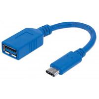 CABLE MANHATTAN USB-C 3.1 A USB-A 3.0 MACHO-HEMBRA