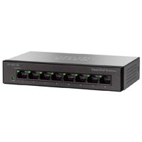 SWITCH CISCO SMB - 8 PUERTOS 10/100 MBPS - NO ADMINISTRABLE - ESCRITORIO - 1.6 GBIT/S 1000 ENTRADAS