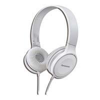 AUDIFONOS TIPO DIADEMA PANASONIC RP-HF100E COLOR BLANCO, DISENO JUVENIL Y SOFISTICADO, PLEGABLE, CONECTOR 3.5MM