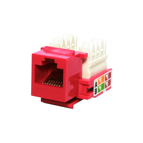 JACK UTP KEYSTONE / RJ45 / CAT5E / ROJO