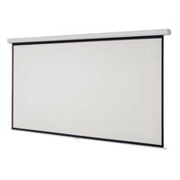 PANTALLA PROYECCION MANUAL MULTIMEDIA SCREEN MSC-246, 137 PULGADAS DIAGONAL, MEDIDA 246 CM X 246 CM, FORMATO 1:1, COLOR BLANCO MATE, PARA COLGAR O PARED
