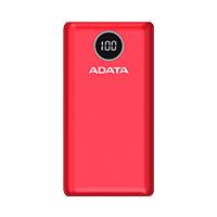 BATERIA DE RESPALDO POWER BANK ADATA P10000QCD 10000MAH/2 USB A/ 1 USB C/INDICADOR DE CARGA DIGITAL/ROJA (AP10000QCD-DGT-CRD)