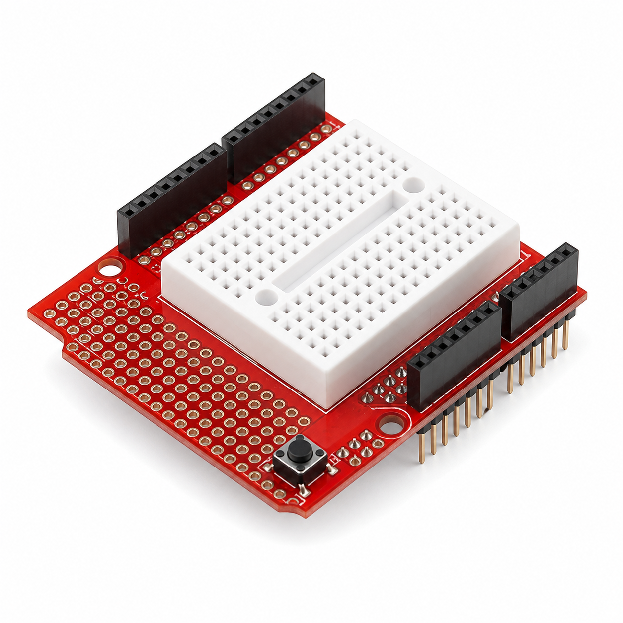 PROTOSHIELD PARA ARDUINO UNO CON MINI PROTOBOARD