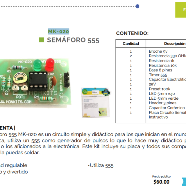 SEMÁFORO 555 MK-020