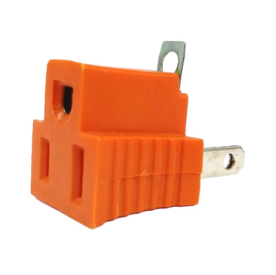 ADAPTADOR CLAVIJA 3A 2 NARANJA