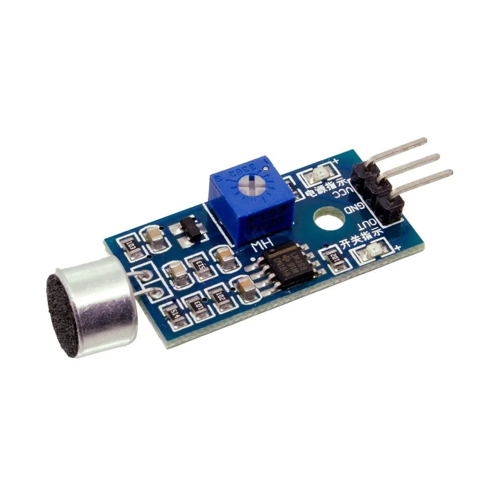 MÓDULO SENSOR DE SONIDO CON MICRÓFONO ELECTRET LM393
