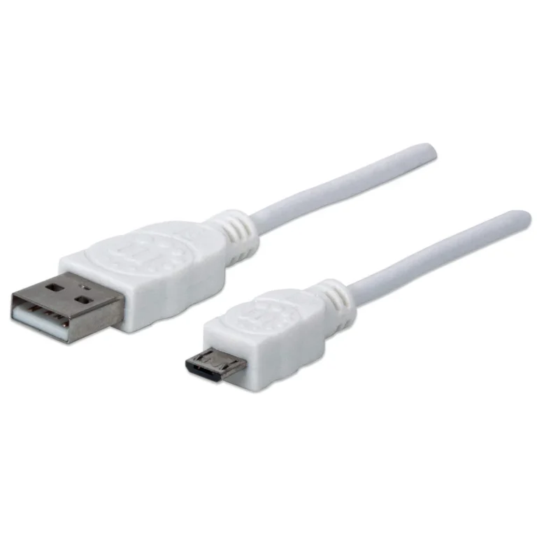 CABLE USB A MICRO USB BLANCO