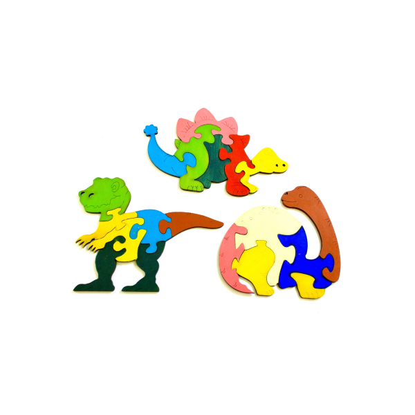 ROMPECABEZAS DIDACTICO DE DINOSAURIOS 2D MDF ME-PR20