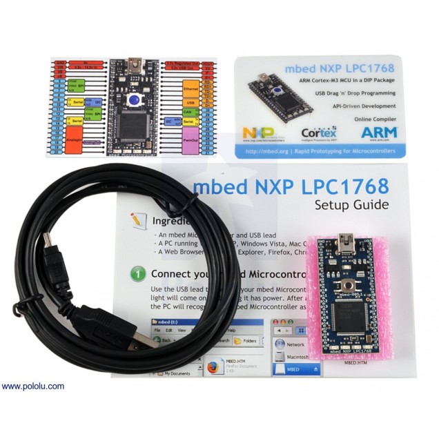 TARJETA ARM MBED NXP LPC1768, ARM CORTEX