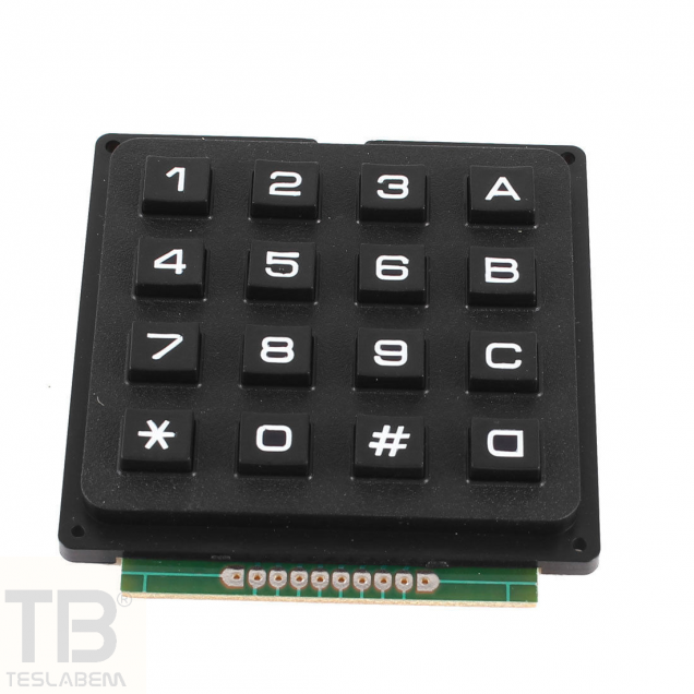 TECLADO MATRICIAL RUDO 4X4