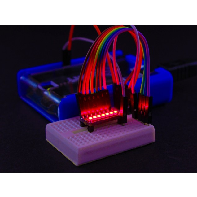 MÓDULO DE 8 LEDS ROJOS A 5V