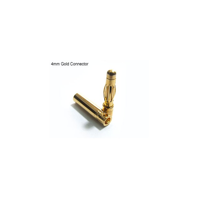 POLYMAX PAR DE CONECTORES CON BAÑO ORO