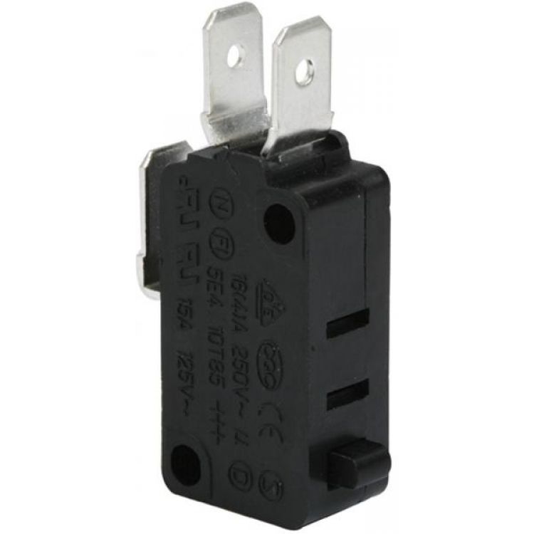 MICRO SWITCH CON BOTON NEGRO 15A