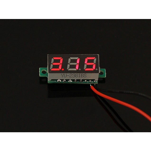 VOLTIMETRO DIGITAL 2.4V A 30V DC 2P