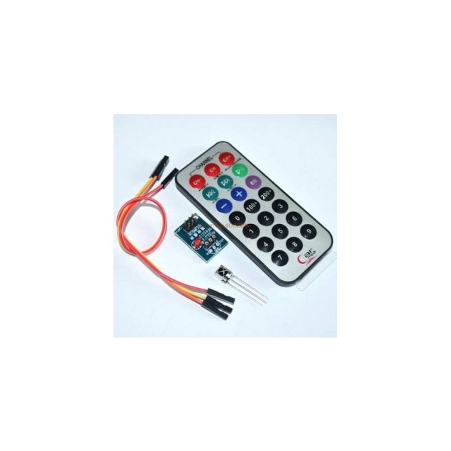 CONTROL REMOTO INFRARROJO CON RECEPTOR TL1838