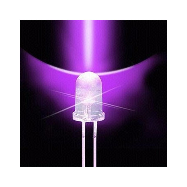 LED VIOLETA ULTRABRILLANTE 5MM