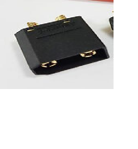 CONECTOR XT90 MACHO NEGRO