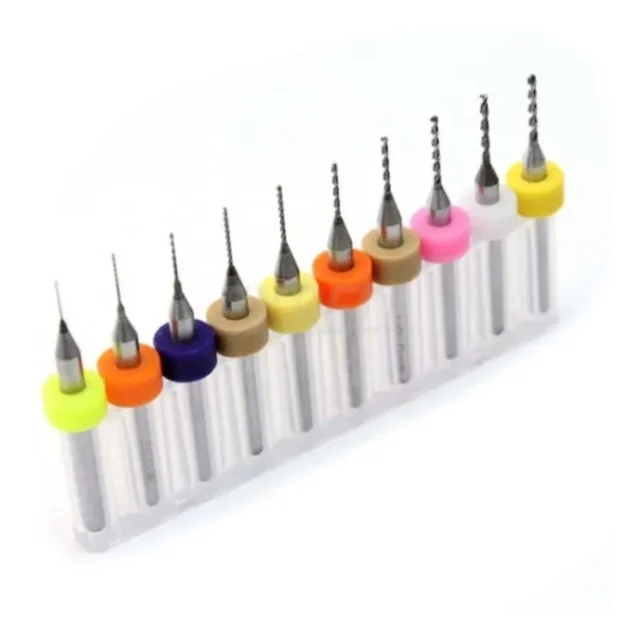 JUEGO DE 10 MINI BROCAS 1.1MM A 2.2MM
